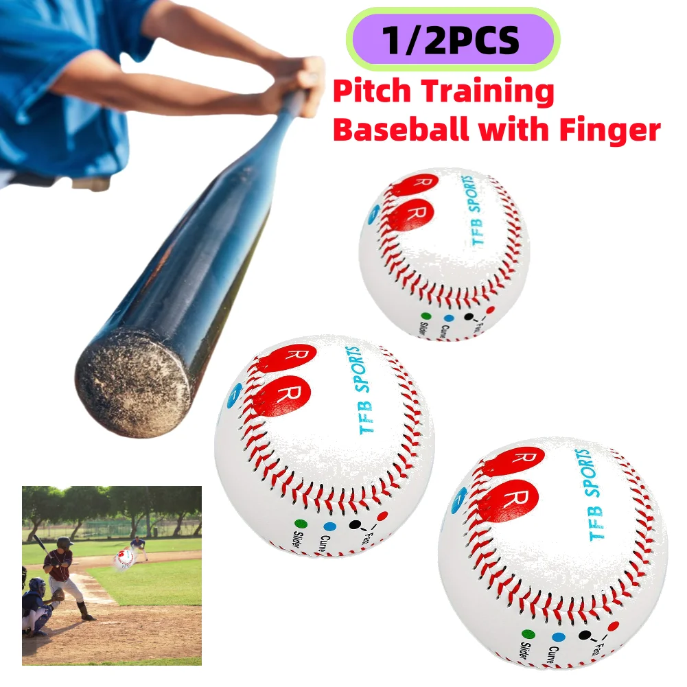 1/2PCS Baseball Softball Hardball Training Handgemachte Bälle Handgemachte Bälle Fitness Produkte Weiß Sicherheit Kid Baseballs Männer der Praxis