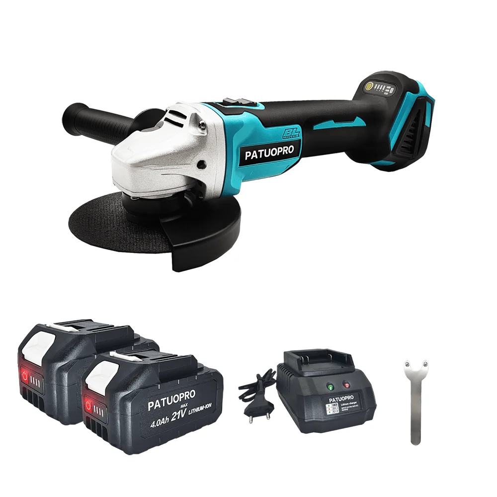 Amoladora angular inalámbrica, máquina de corte eléctrica sin escobillas, herramientas de carpintería para batería de 18V Makita, 125mm