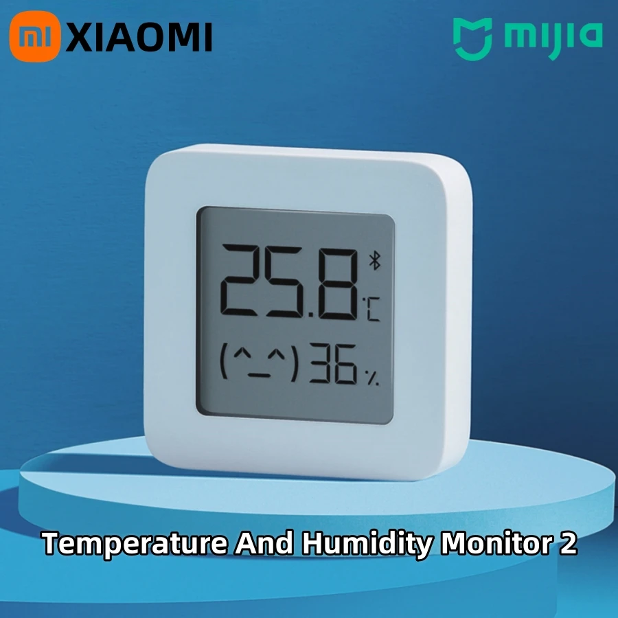 XIAOMI Mijia – thermomètre numérique intelligent avec écran LCD, 2 capteurs de température et d'humidité, bluetooth, application Mi Home