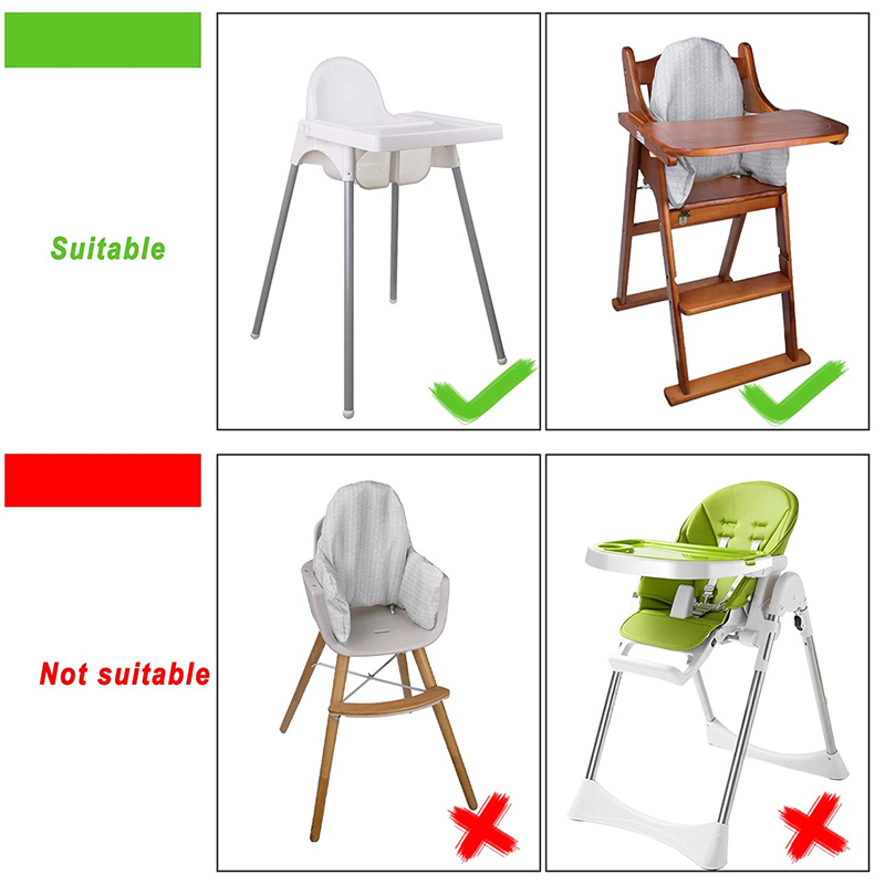 Cojín de silla alta para bebé, funda de asiento de trona inflable integrada, Antilop
