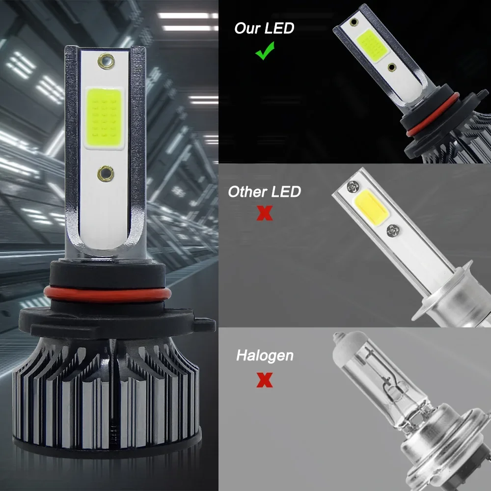 H7 H4 LED-autokoplampen H1 H11 HB3 9005 HB4 9006 9012 Witte LED-mistlampen 12V 120000LM 75W Autolichten 2 STUKS