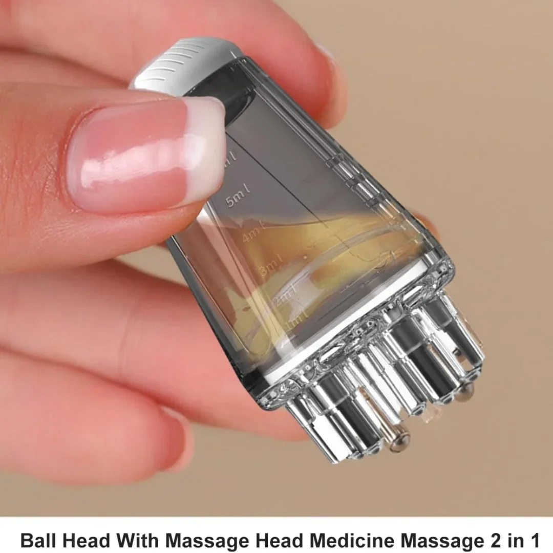 6ml Scalp Applicator MINI หัวนวดลูกกลิ้งแปรงผมน้ํามันหอมระเหยยา Liquid Applicator นวดหวี