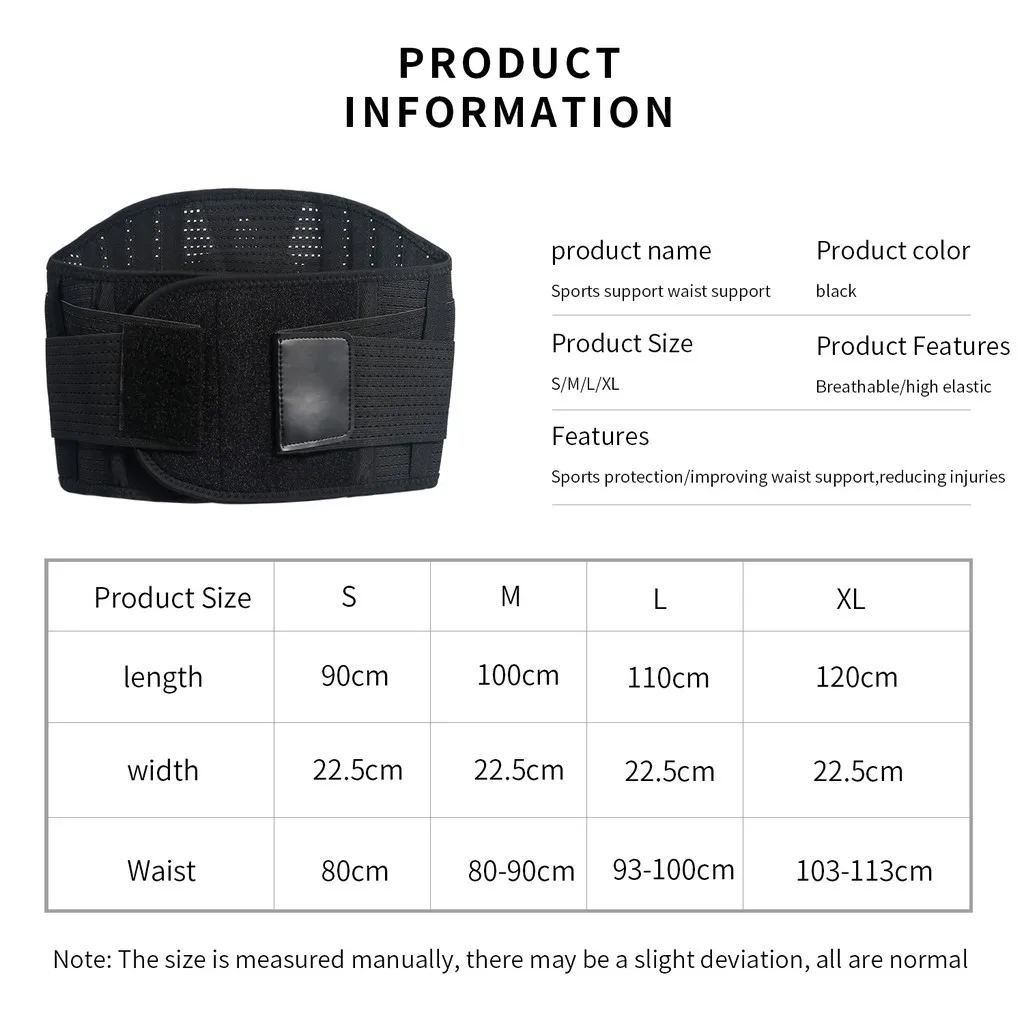 1PC GOUNOD Double Full Back Lumbar Support เข็มขัดเอว Orthopedic Corset กระดูกสันหลัง Decompression เทรนเนอร์เอว Back Pain Relief