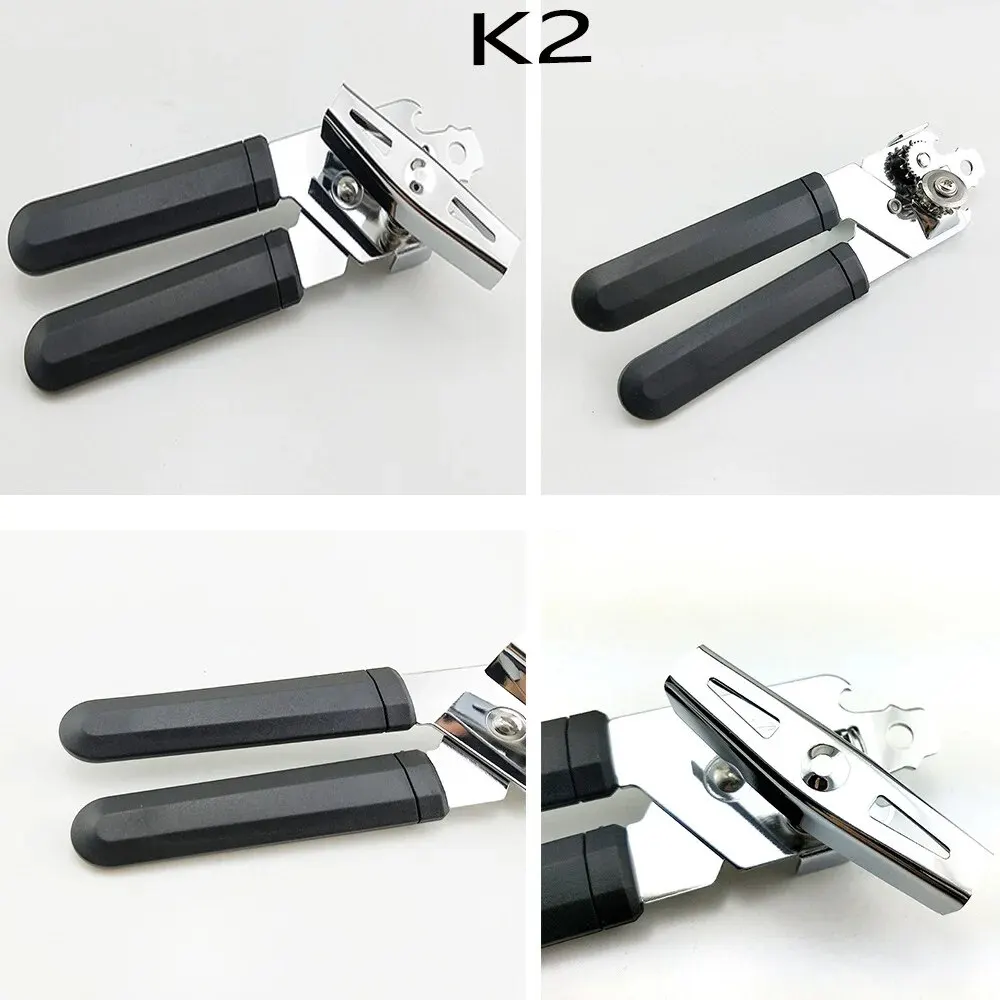 Wielofunkcyjny ręczny otwieracz do puszek ze stali nierdzewnej, wytrzymały otwieracz do butelek kuchennych, narzędzie do otwierania słoików