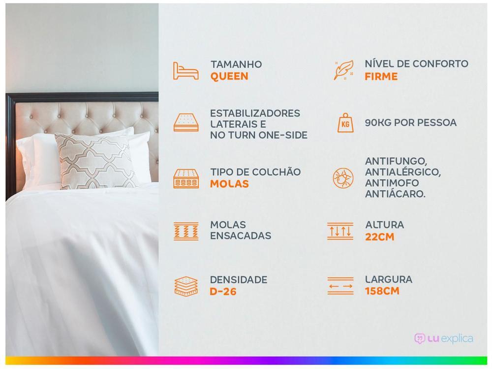 Colchão Queen Plumatex de Molas Ensacadas