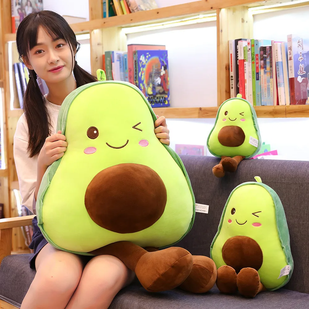 ใหม่น่ารัก Avocado ตุ๊กตาของเล่นตุ๊กตาเด็กหมอนนอนตุ๊กตาขนาดใหญ่วันหยุดของขวัญ Kawaii สร้างสรรค์ผลไม้ Rag ตุ๊กตาเบาะ