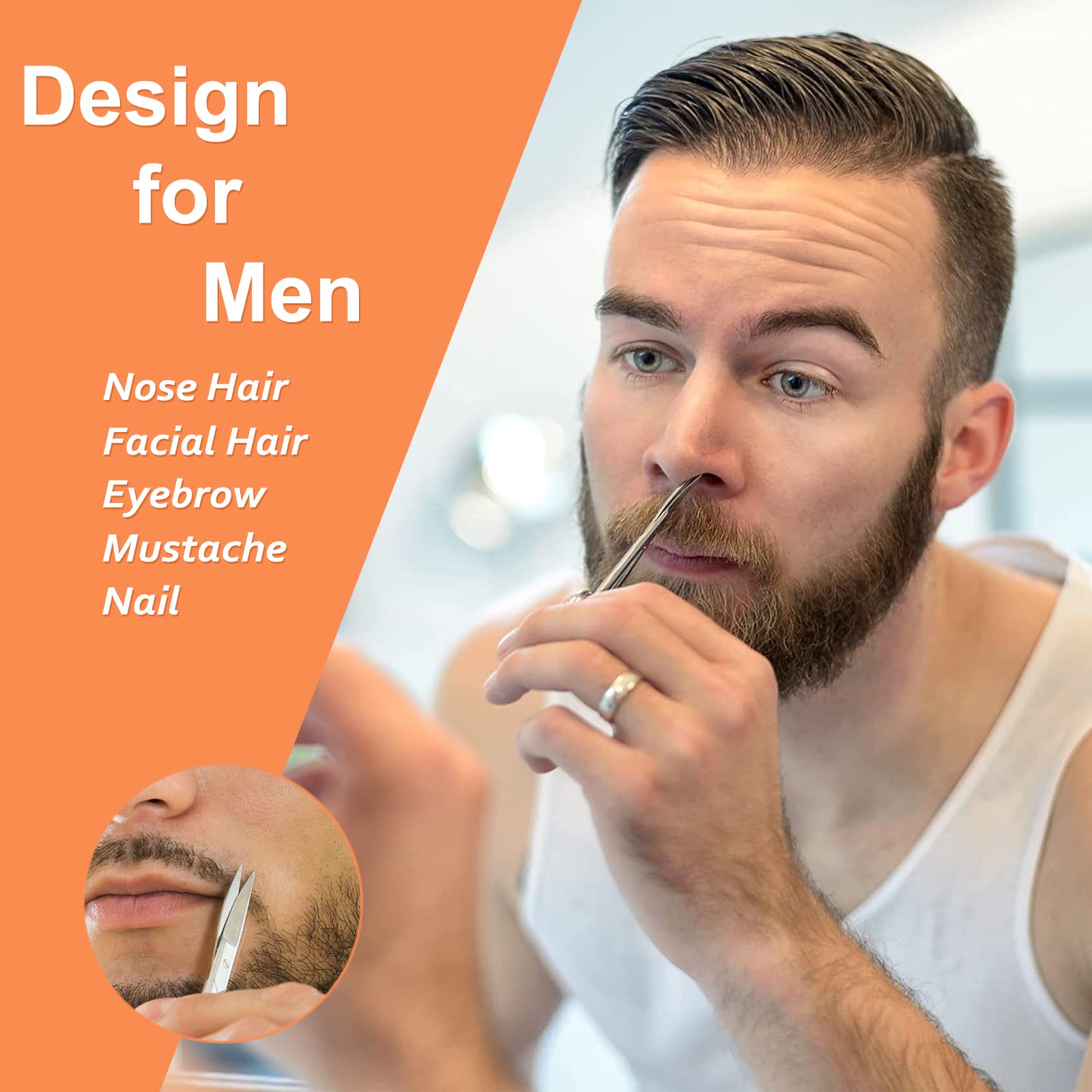 Ciseaux de toilettage professionnels, ciseaux à sourcils, petits ciseaux de manucure et de beauté incurvés en acier inoxydable pour femmes