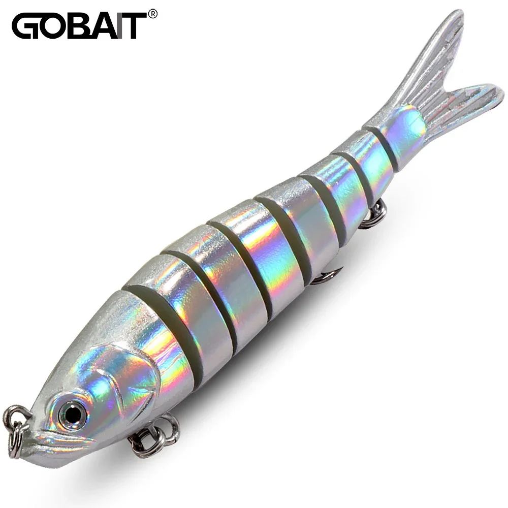 GOBAIT Swimbait 11g 16g 27g señuelo multiarticular segmento biónico de hundimiento lento Pesca lubina anzuelo triple aparejos de Pesca de carpa cebo duro