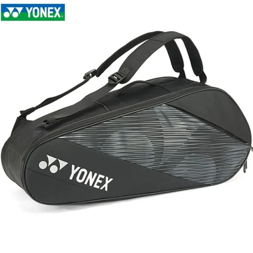 YONEX-Bolsa para raqueta de bádminton auténtica, Mochila deportiva profesional, portátil, de gran capacidad, con compartimento para zapatos para 3-4 raquetas