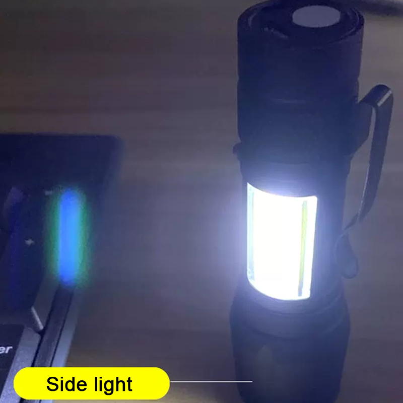 Mini linterna Led portátil de alta potencia, foco con Zoom, XP-G, Q5, linterna de Flash, ajustable, resistente al agua