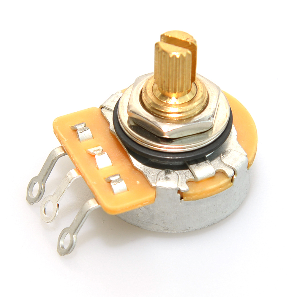 1 PCS Messing Split Welle Potentiometer 450G 250 K/500 K Töpfe Für Elektrische Gitarre und Bass Ton volumen Teile