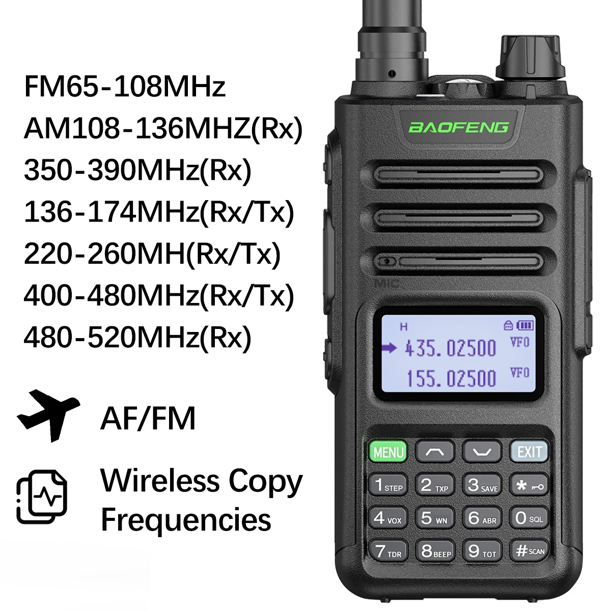 Baofeng M-13 PRO V1 V2 Hochleistungs-Multiband-Walkie-Talkie Typ C-Ladegerät mit großer Reichweite, verbessertes UV-13 5R-Transceiver-Funkgerät
