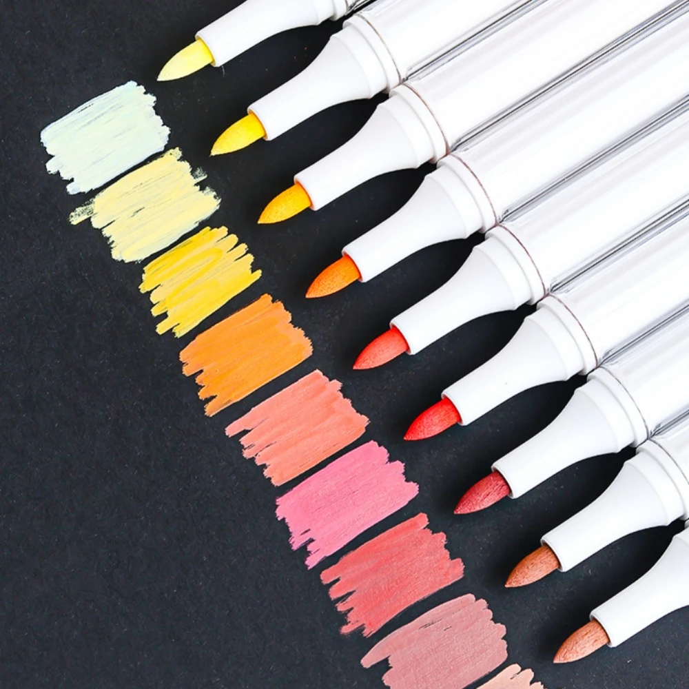 Languo Acryl Marker Pen Zachte Kop voor Kunstenaar Rock Schilderen Glas Keramiek Stof Diy Ambachten Student Graffiti Acrylverf Pennen