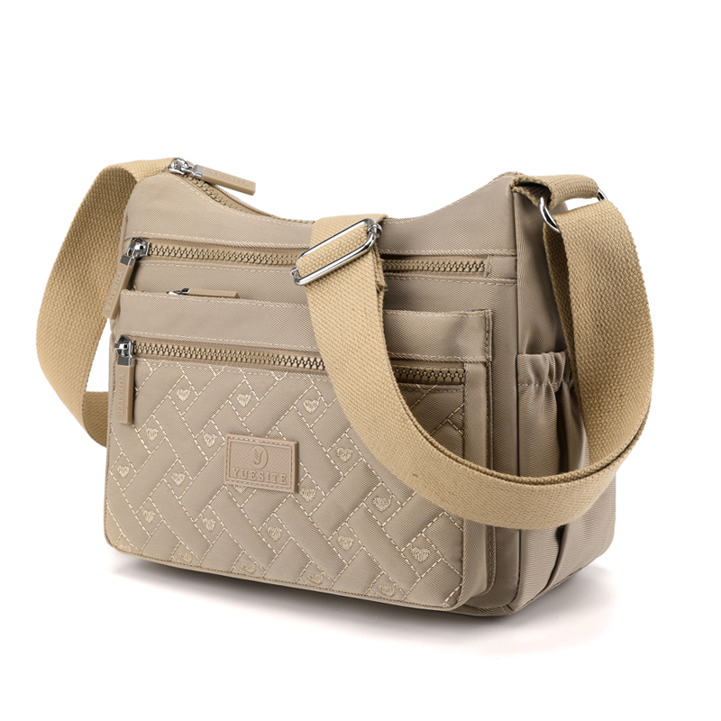 Umhängetasche für Damen, wasserdicht, einfarbig, Schwarz, Rosa, lässige Handtasche, Messenger-Tasche