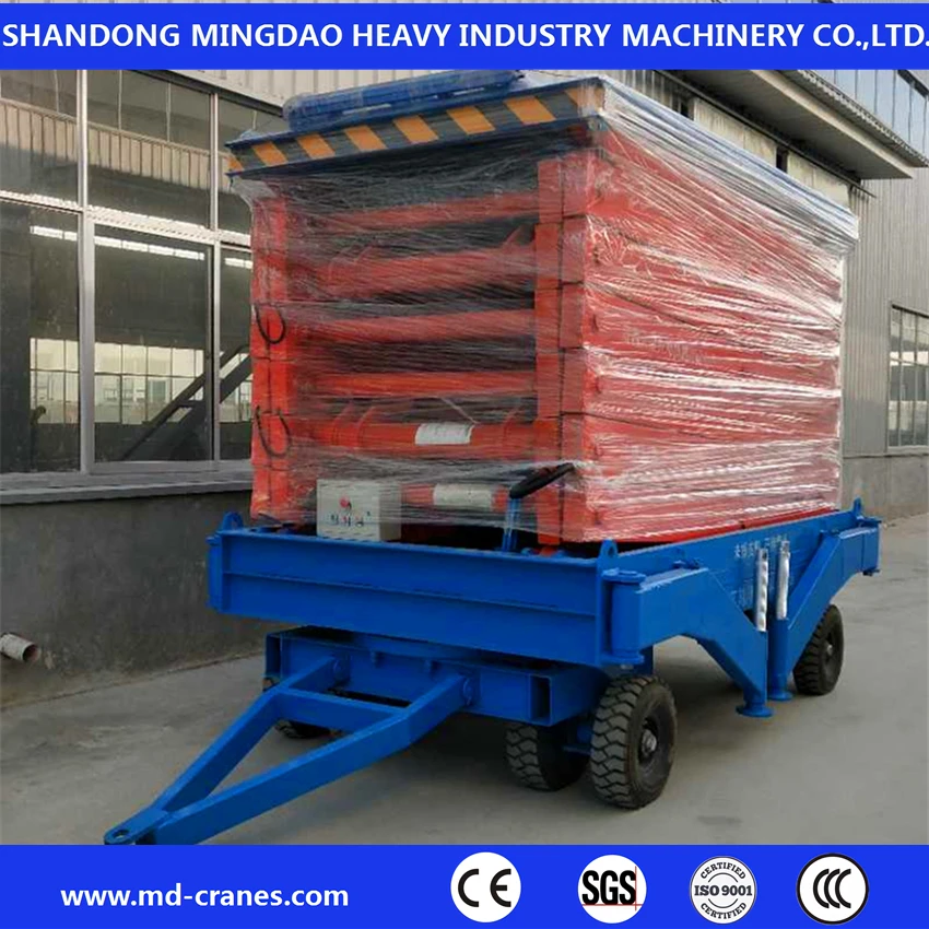 Double Cylinder Hydraulic Scissor Lifting Platform Work Table for Workshop