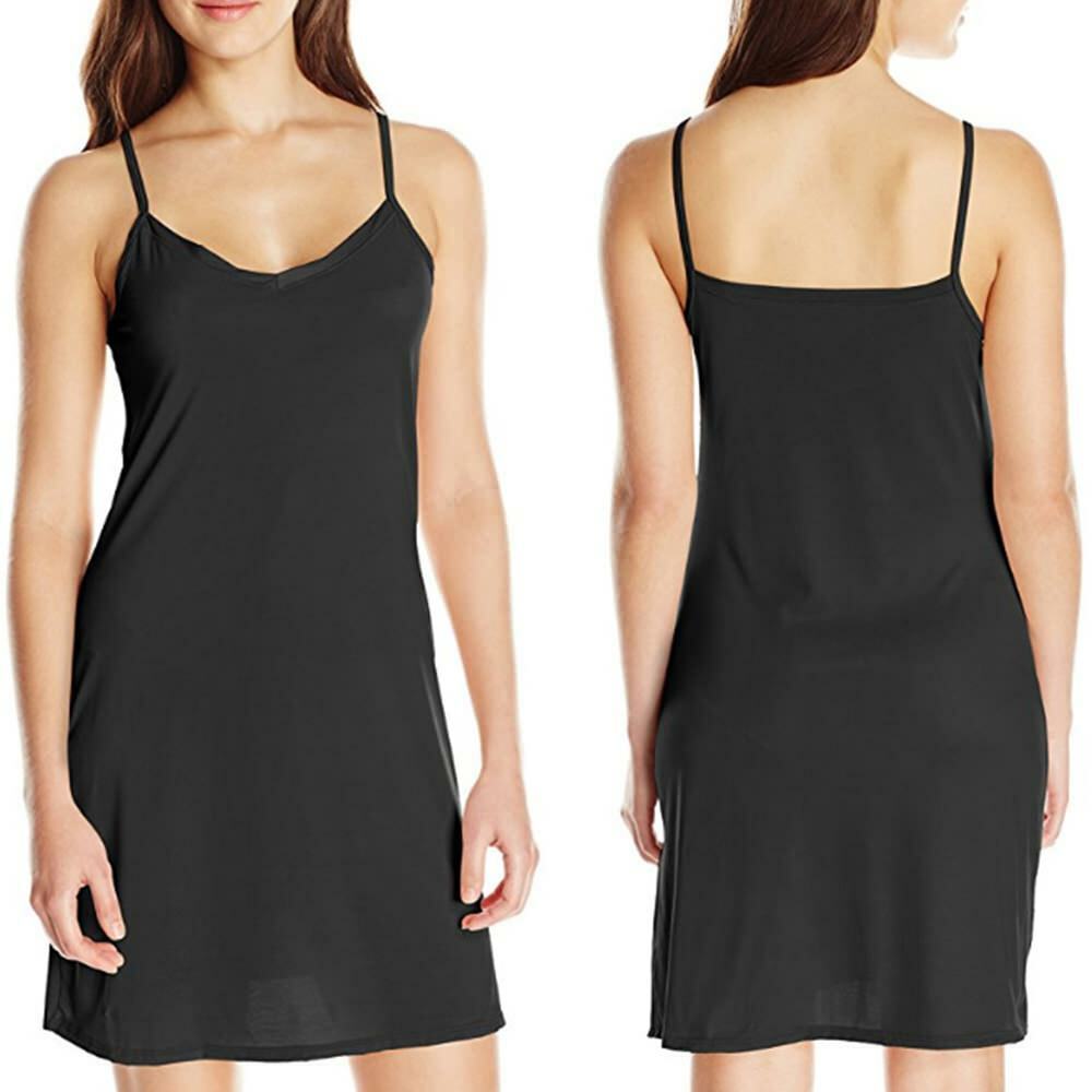 Lencería para mujer, debajo del vestido, enagua completa, enagua, Tops transpirables con cuello en V, ropa de dormir para mujer 2024