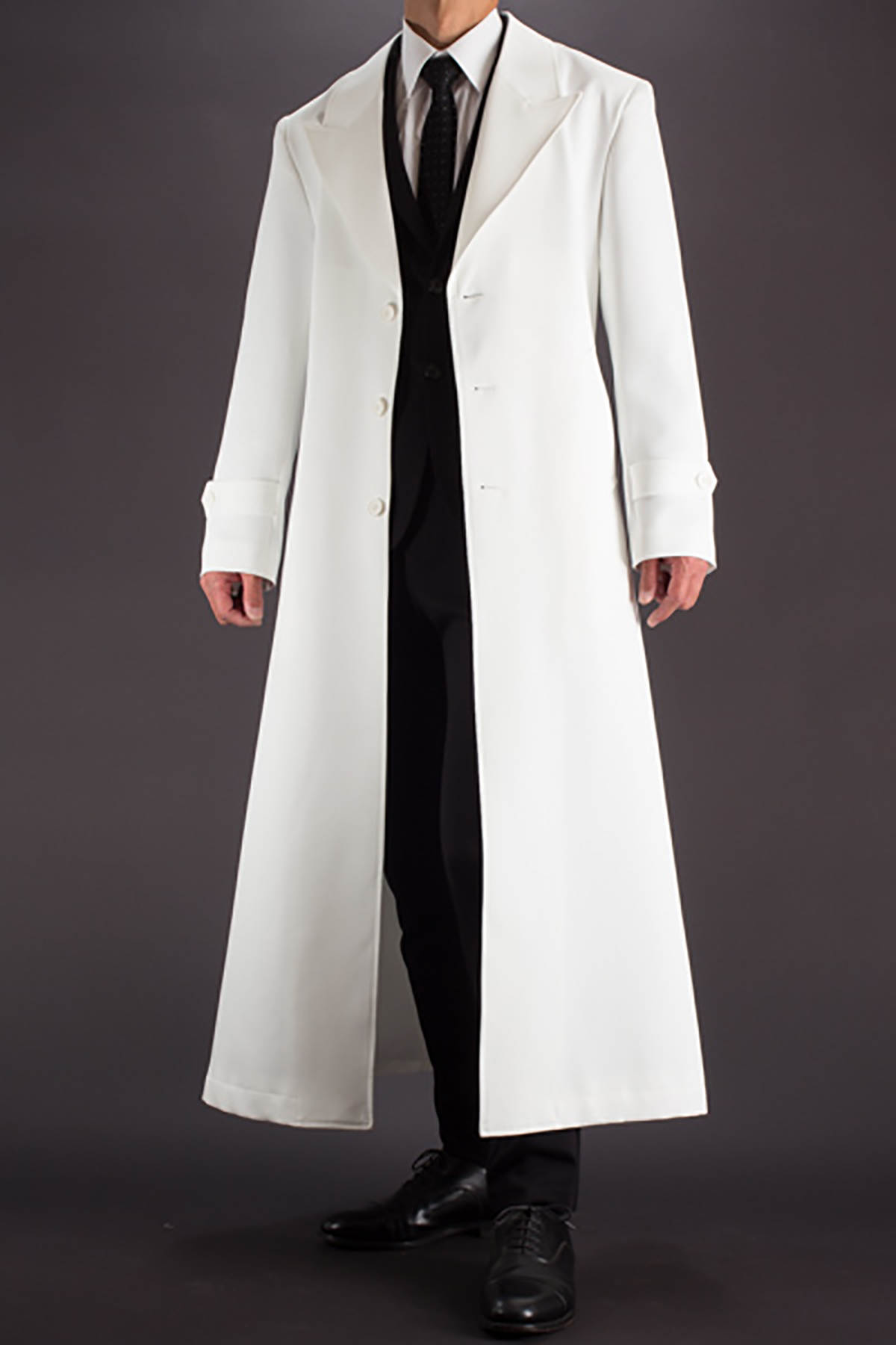 Gabardina larga para hombre, bata con cinturón de solapa con visera, ropa ligera de otoño, trajes de boda para hombre, cortavientos clásico Formal personalizado
