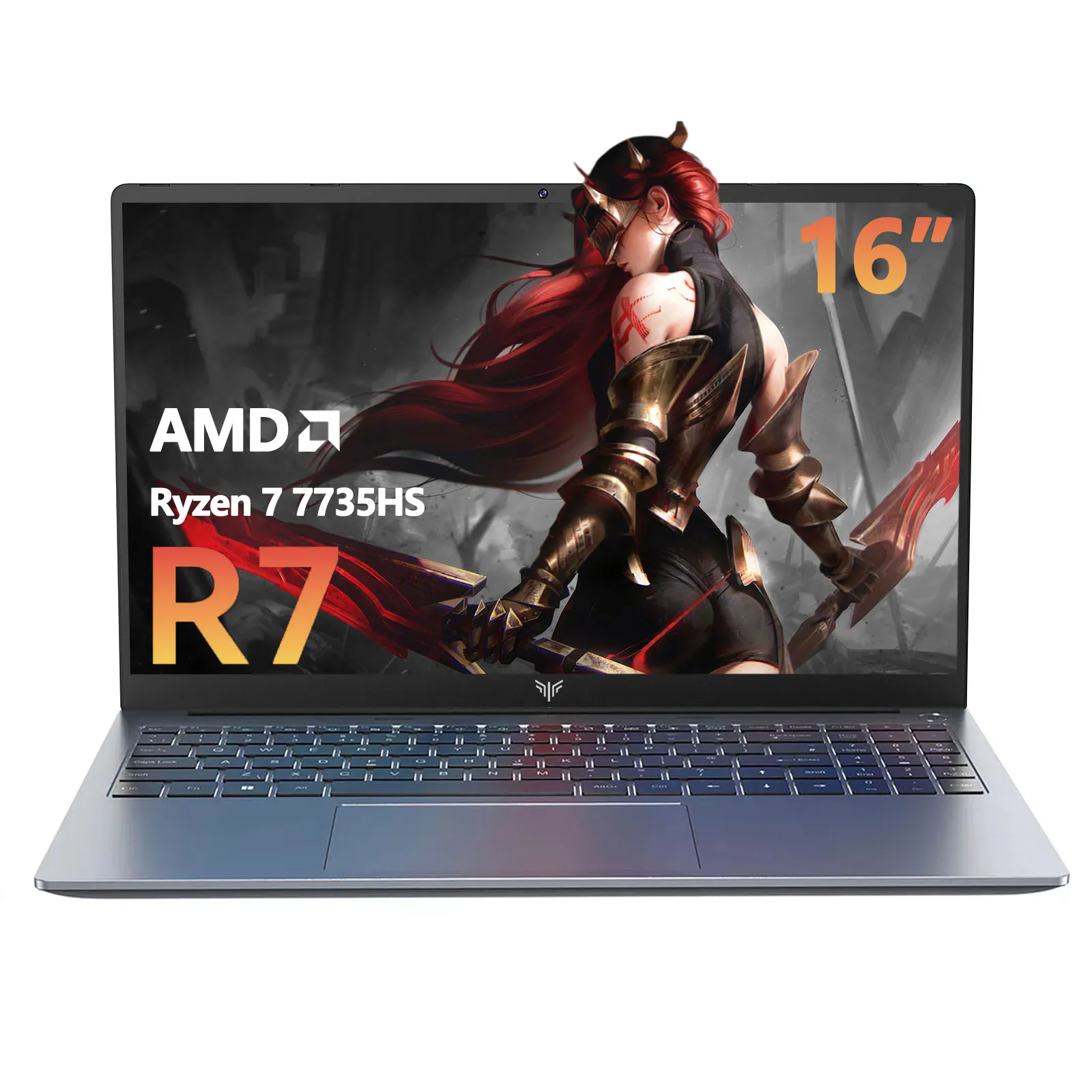 Computer portatile da gioco ACEMAGIC, display FHD da 16 pollici, processore AMD Ryzen 7 7735HS, 16 GB di RAM DDR5 4800 MHz, SSD da 512 GB, notebook da gioco