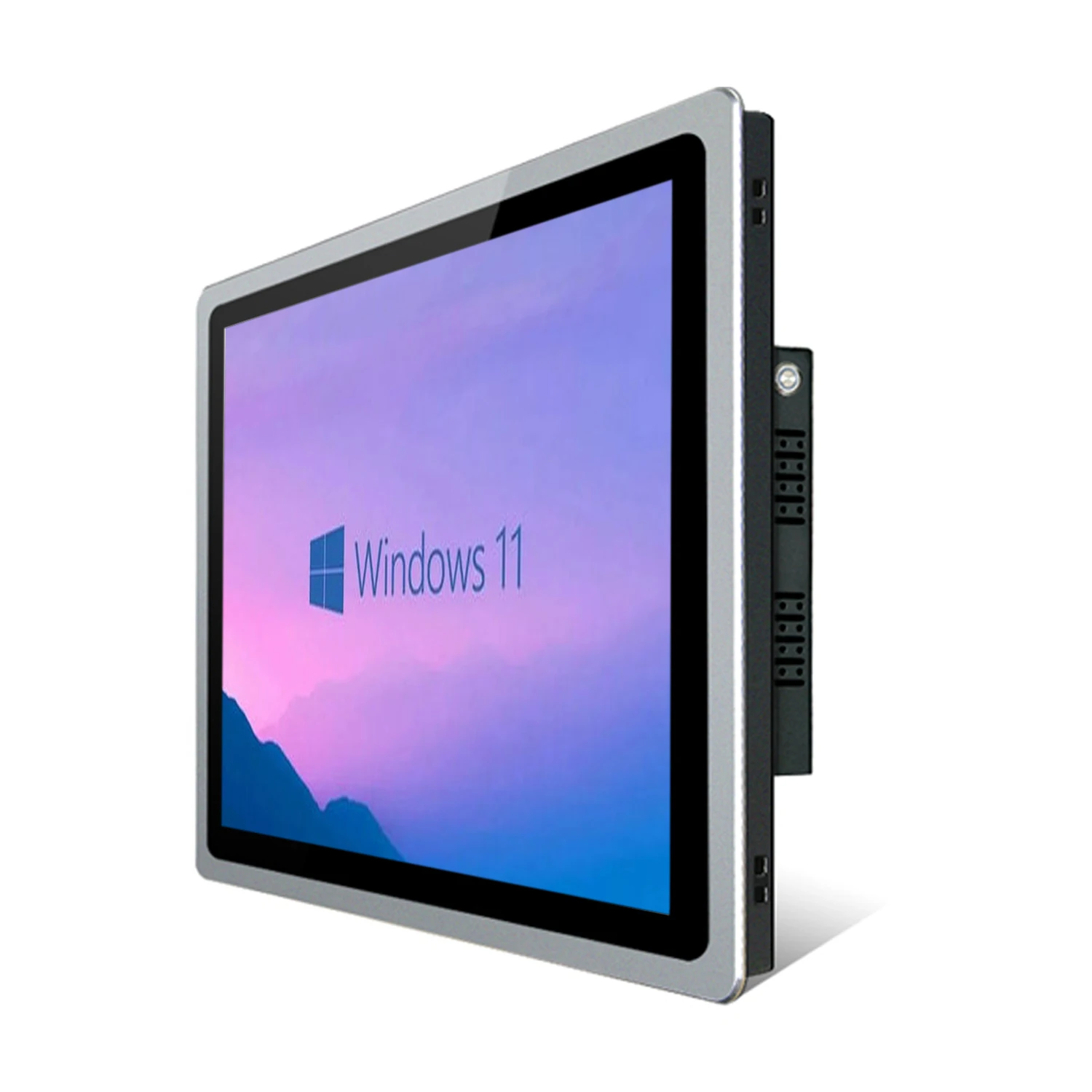 Computadora industrial todo en uno de 13,3, 15,6, 18,5 pulgadas, con panel de pantalla táctil capacitiva, wifi incorporado para win10 pro 1366x768
