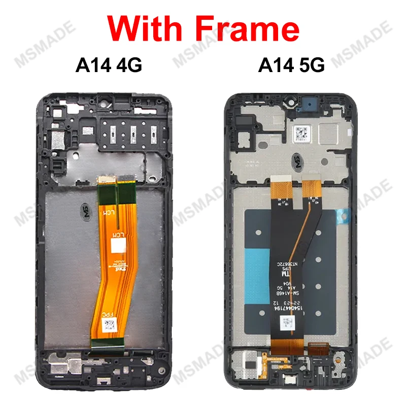 삼성 갤럭시 A14 디스플레이 A145F LCD A145F 터치 스크린 디지타이저 어셈블리 삼성 A14 5G A146B A146P A146U LCD 용 IPS