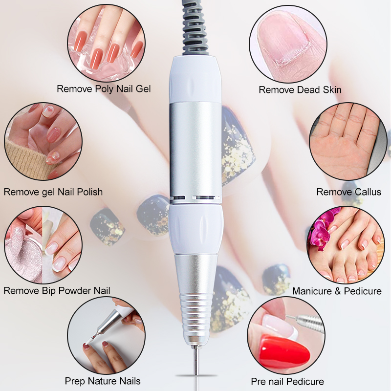 LNWPYH 35000rpm 5 Pins ปลั๊กเครื่องเจาะเล็บไฟฟ้า Handpiece Pedicure เปลี่ยนปากกาเล็บเครื่องมือความงามอุปกรณ์เสริม