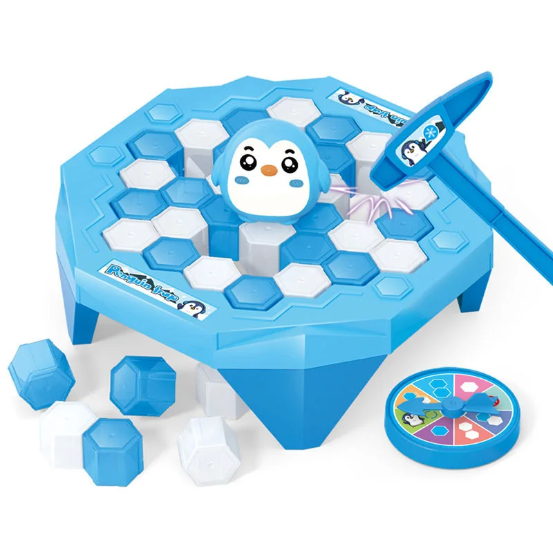 MINI ICE Breaking Penguin บันทึก Little Penguin เคาะน้ําแข็งเกมเดสก์ท็อปเด็ก Interactive การแข่งขันของเล่นเด็ก