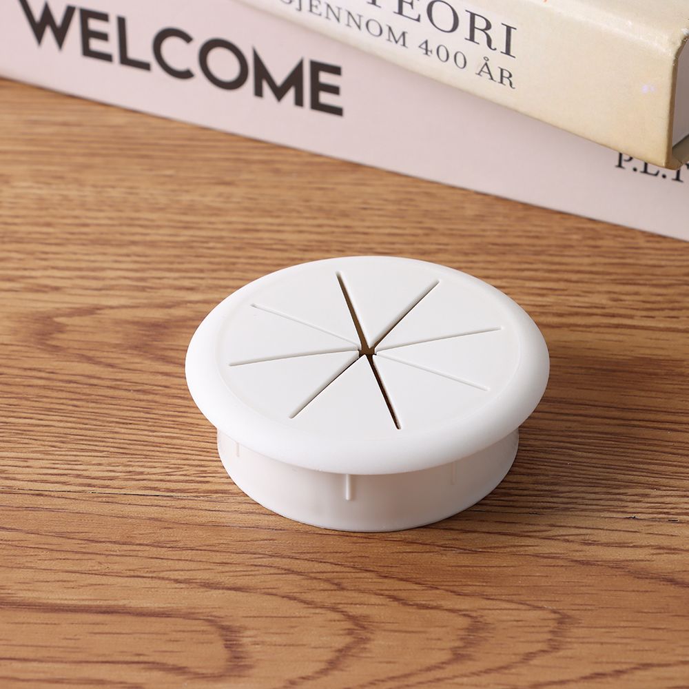 Kabellochabdeckung, Kabeldüllen, Schreibtisch-Draht-Organizer für Büromöbel, Kabel vorbei, acht Blütenblätter, Einfädelbox-Abdeckung