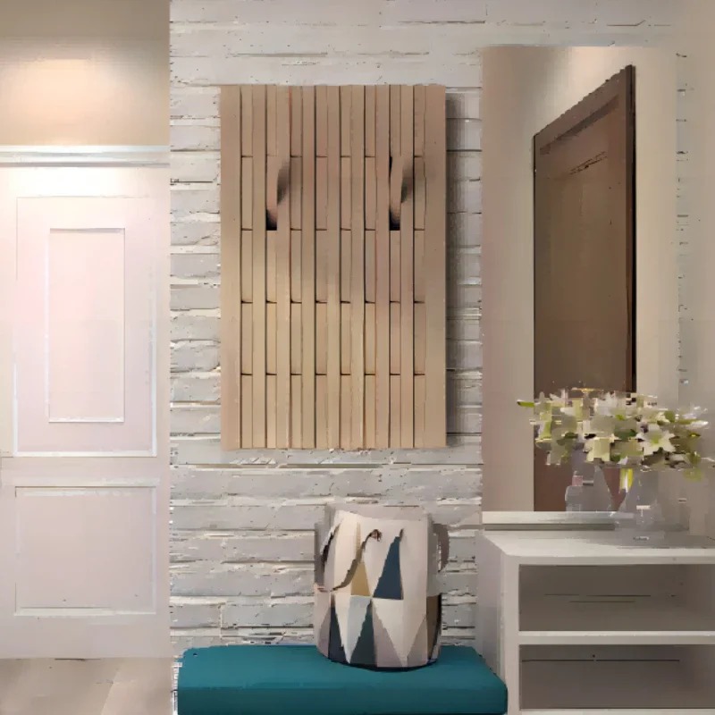 Multilayer ความคิดสร้างสรรค์ Wall แขวนเสื้อผ้าไม้ Coat Racks Hooks ผนังห้องนั่งเล่นแขวนเสื้อผ้าตู้เสื้อผ้าเฟอร์นิเจอร์ภายในบ้าน