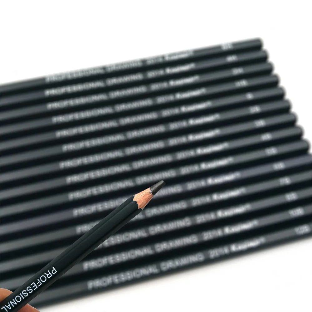 14 Teile/satz Zeichnung Skizze Bleistifte Set Holz Professionelle Kunst Liefert HB 2B 6H 4H 2H 3B 4B 5B 6B 10B 12B 1B Malerei Schreibwaren