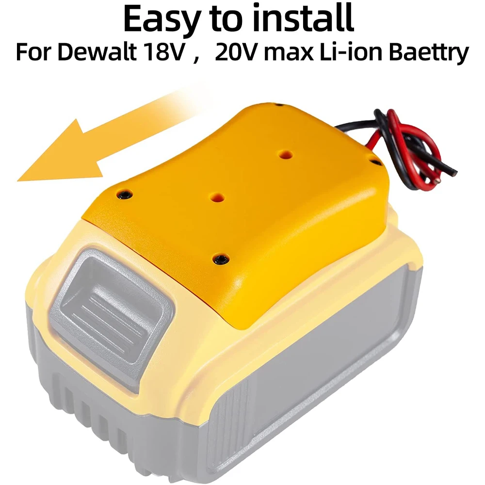 Cho Dewalt 18V/20V Max Pin Bộ Điều Hợp Dock Điện DIY Pin Chuyển Đổi Cổng Kết Nối 12AWG Nhà Dụng Cụ Điện bộ Phận Thay Thế