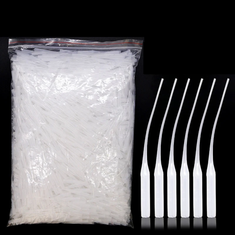 50/100Pcs Glue Dropper Plastic Glue Bottle Tips Glue Extender Precision Applicator Dropping Tube Nozzle For Crafting Lab