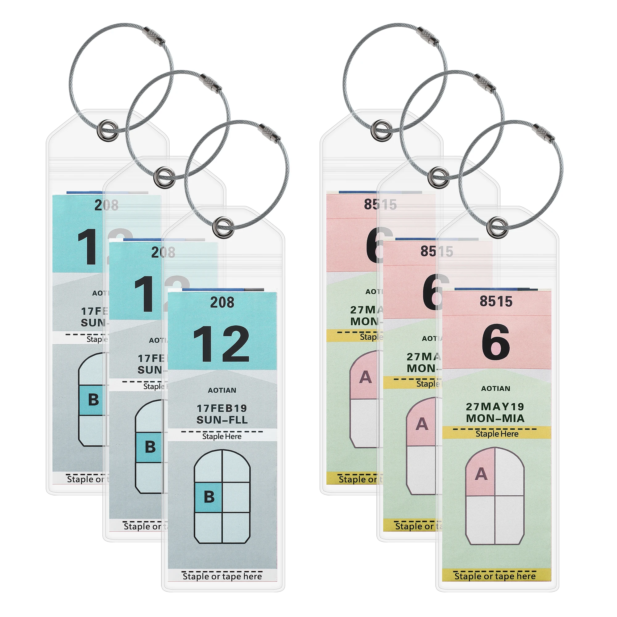 Etiquetas de equipaje de crucero de 6 piezas para Royal Caribe y Celebrity Cruise Essentials