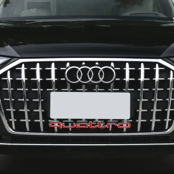 1 шт. Передняя решетка Quattro ABS с 3D логотипом для Audi A3 A4 A5 A6 A6L A7 A8 Q3 Q5 Q7 S3 S4 S5 RS3 RS4 RS6 RS7 S7 S3 S4 S5 A1 A2 Q8 Q2