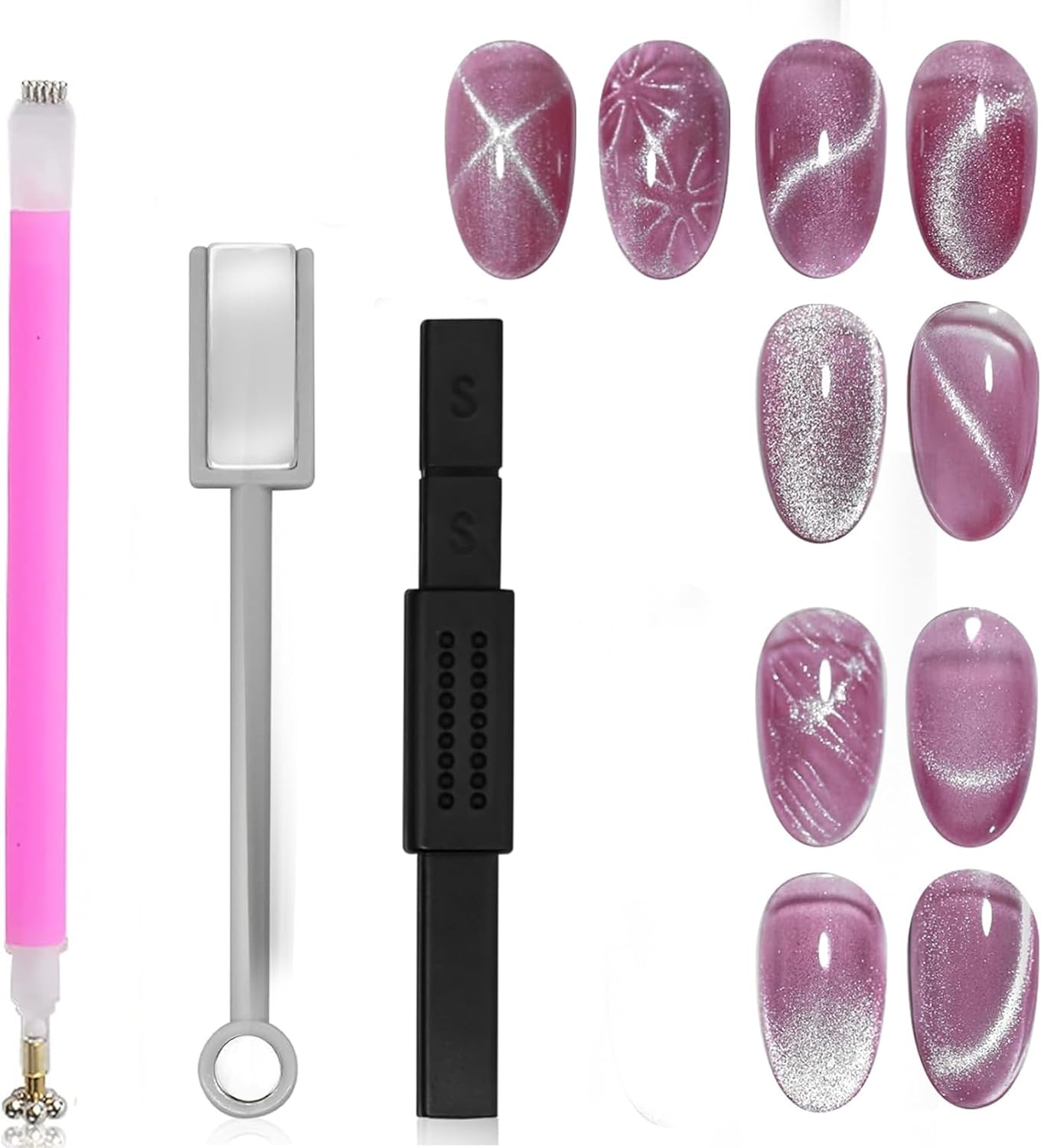 MAYCHAO-esmalte de uñas en Gel con forma de ojo de gato, 12ML, con imán, holográfico, magnético, arcoíris, para decoración de uñas, manicura DIY