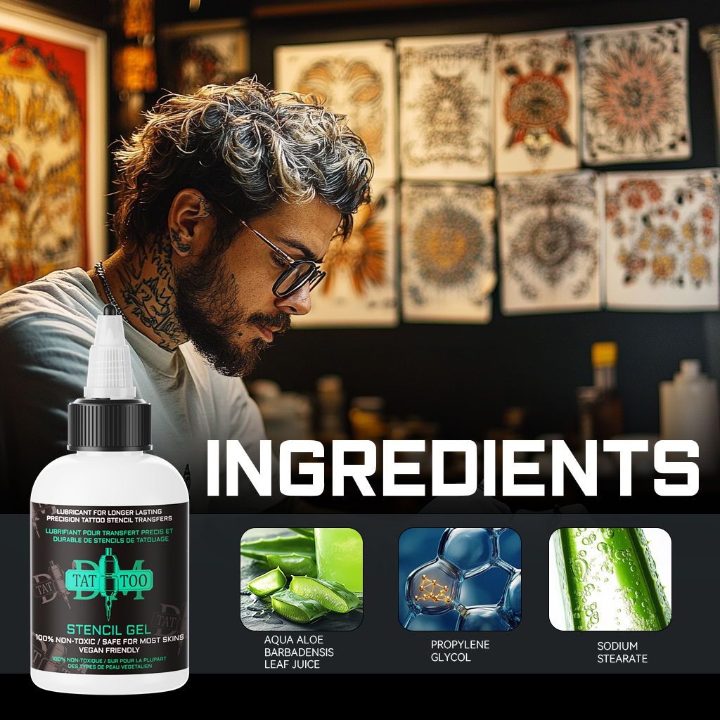 Pochoir de transfert de tatouage professionnel 30/120ML, Solution de transfert de tatouage en Gel, crème, ensemble d'encres de tatouage