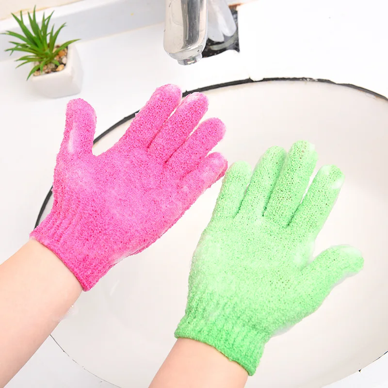 Bath Foam Glove Deep Cleaning Peeling Exfoliating Bast Wisp Massage Moisturizing Sponge Skin Care Washcloth Shower Accessories