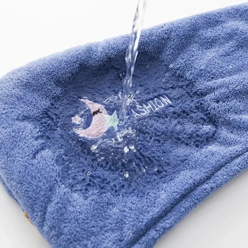 1 PC ได้อย่างรวดเร็วแห้งหมวก Super Absorbent Soft ห้องน้ําผู้หญิงผ้าขนหนูสาวน่ารักผ้าเช็ดตัวผมแห้ง Wrap Bonnets