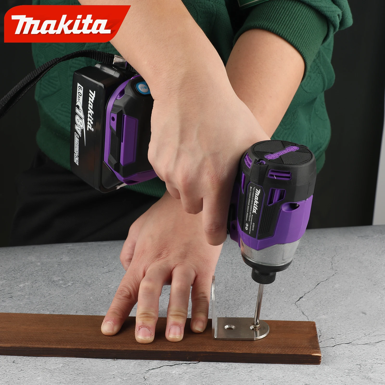 Makita DTD173 1800rpm Cordless Impact Driver 180Nm Brushless Motor Electric Drill Wood/Bolt/T-Mode For Makita 18V