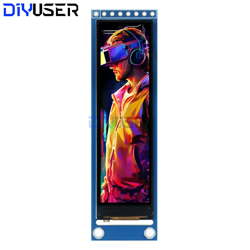 DIYUSER 2.25 インチ TFT 液晶 ST7789 小画面 76*284 モジュール LCD フルビュー SPI カラースクリーン