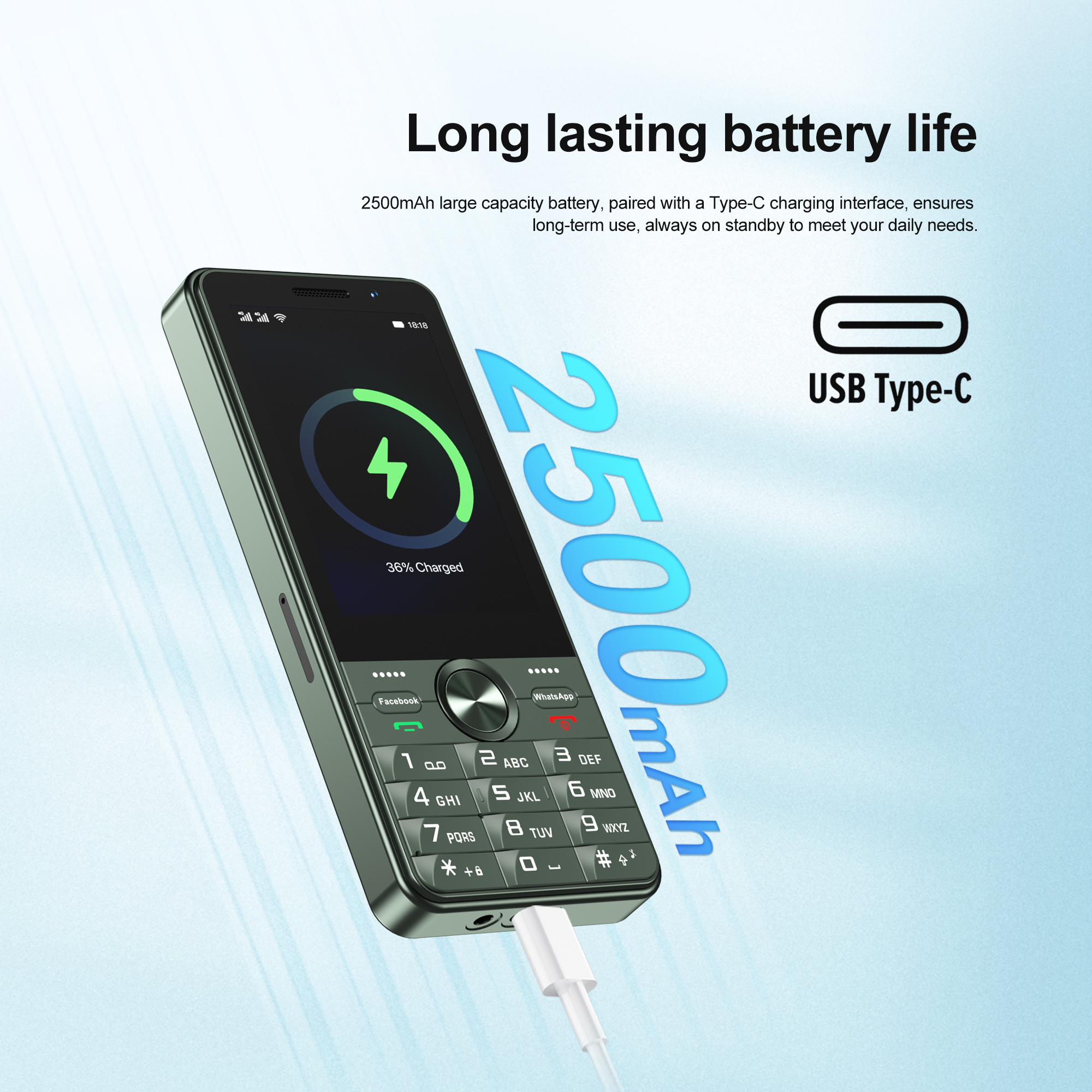 SERVO F25 PRO 4G Smartphone Android 8,1 OS 2 + 16GB ROM Cámara 2500mAh Dual SIM Botón de espera Teléfonos móviles inteligentes Google Play Store