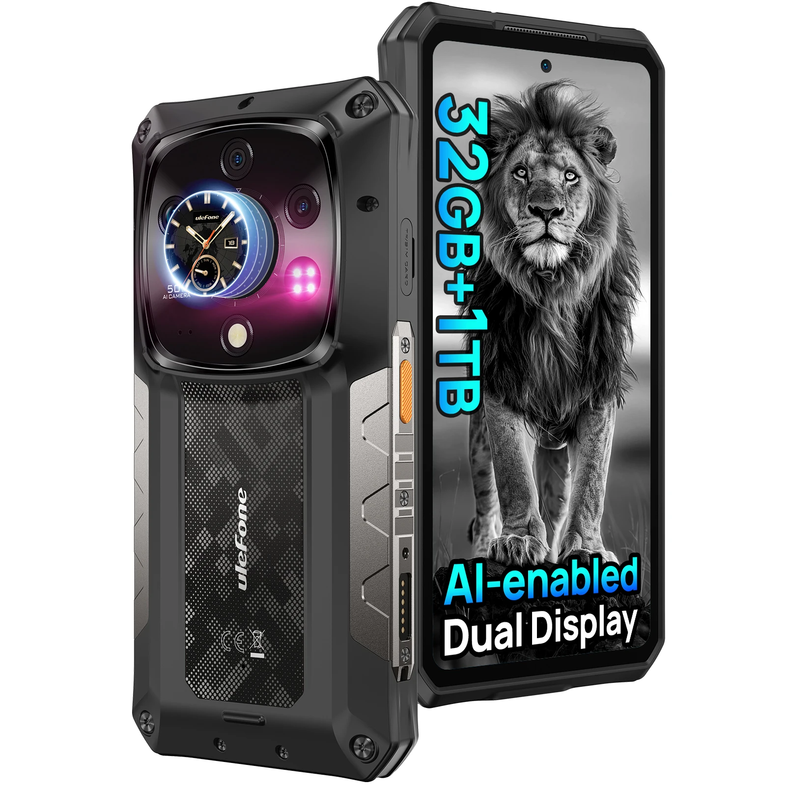 Ulefone Armor 28 Ultra 5G AI Robustes Telefon 1 TB ROM + 32 GB RAM Android Smartphone AMOLED 6,67 Zoll 10600 mAh Mobiltelefon