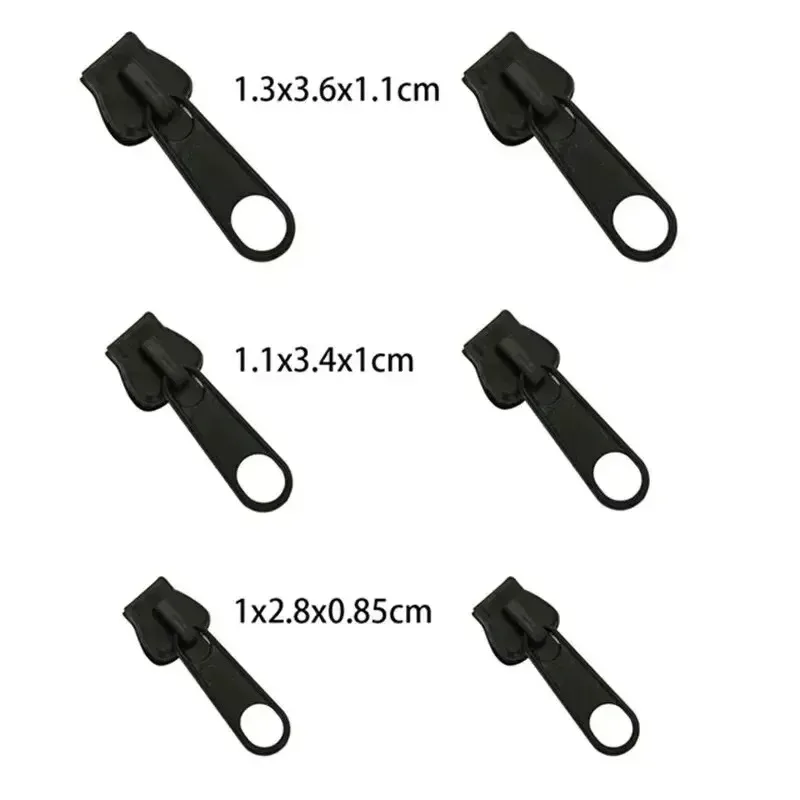 Kit di riparazione cerniera universale istantanea in 3 dimensioni, cursore con cerniera di ricambio, denti, salvataggio, cucito, vestiti, cerniere, accessori per utensili