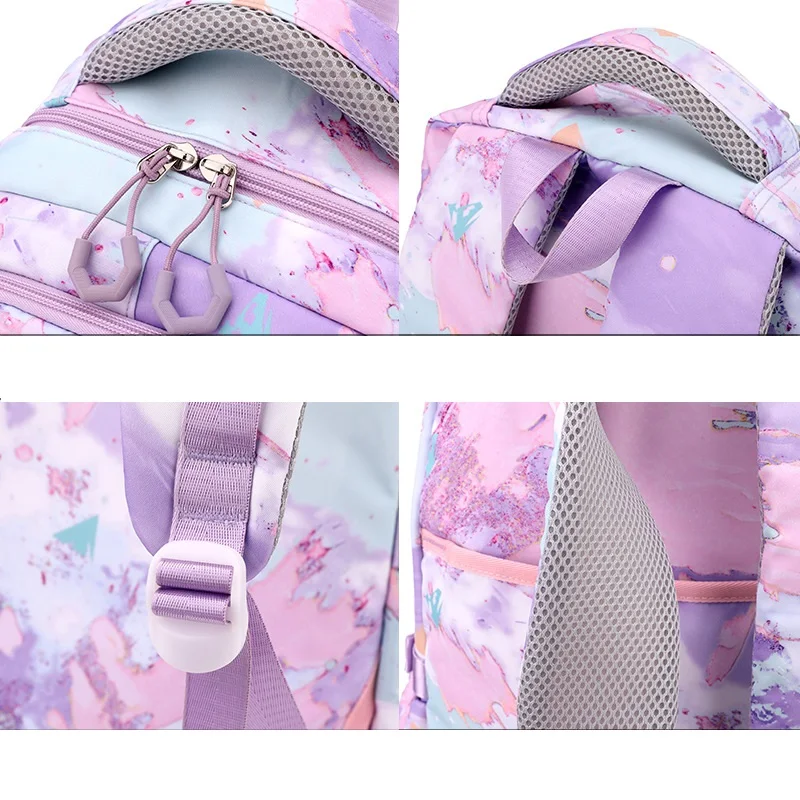 Rolando sacos de escola para meninas mochila crianças mochilas escolares à prova dwaterproof água com rodas do ensino médio trole bagagem volta pacote