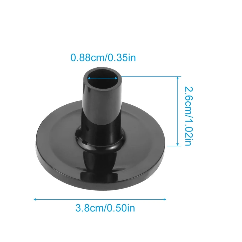77HC 8 Cái Cái Chập Chả Tay Trống Nhựa Tay Cái Chập Chả Đứng Tay Với Mặt bích Đế Cho Bộ Trống Bộ Phận Đen