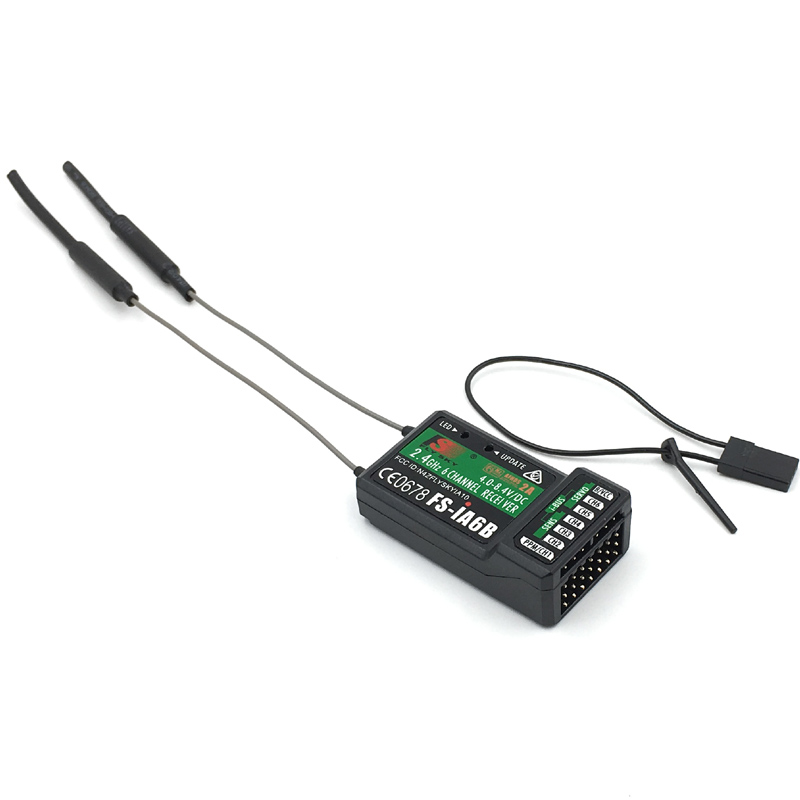Flysky FS-IA6B Télécommande IA6B Récepteur 2.4G 6 Canaux FLY SKY Plastique pour DIY FPV RC Avion Quadcopter bateau Modèle