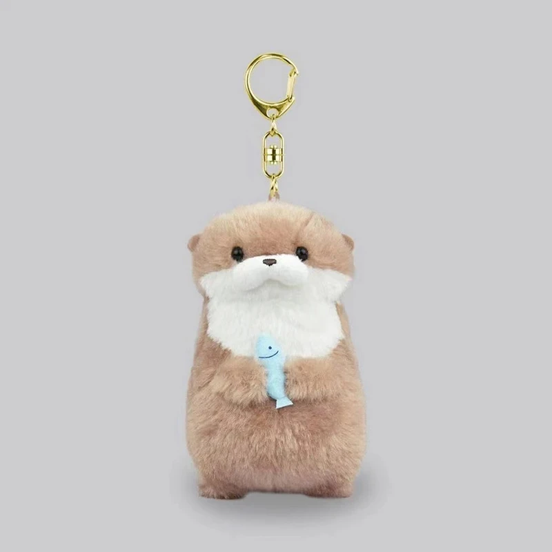 ใหม่ 11 ซม.ตุ๊กตานากน่ารัก Little Otter สัตว์น้อยของเล่นตุ๊กตาน่ารักอินเทอร์เน็ตลมสีแดงมินิตุ๊กตาตกแต่งคริสต์มาสของขวัญ