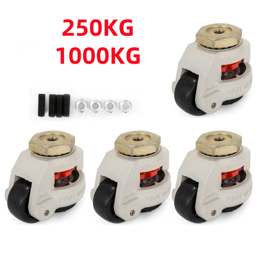 4pcs einziehbare Nivel lier maschine Rollen GD-60S Platte horizontale Rollen Rad