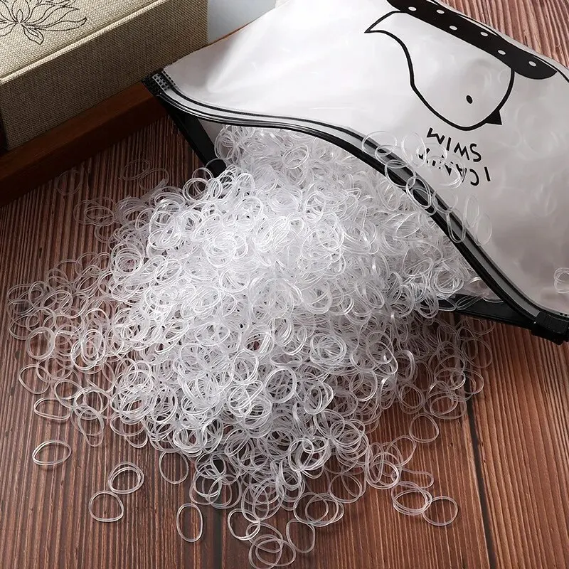 Elastici per bambini Piccole coperture in pelle usa e getta Fasce per cravatte Accessori per capelli per ragazza Parrucchiere coreano ad alta elasticità