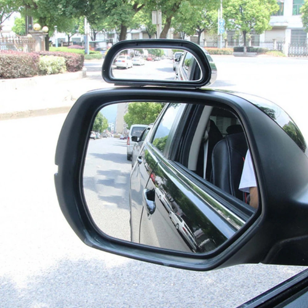 Espejo trasero lateral gran angular ajustable de 360 grados espejos convexos de punto ciego para espejo retrovisor auxiliar de estacionamiento inverso de coche