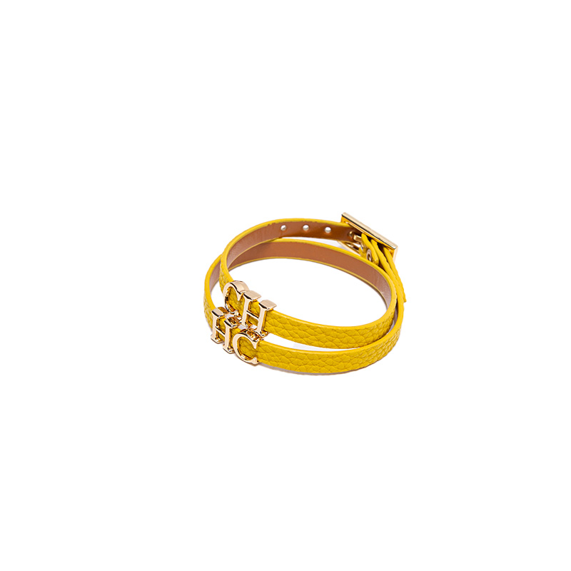 Pulsera clásica para mujer, brazalete versátil, exquisita artesanía, estilo de diseñador, Color sólido, accesorios de equipaje simples